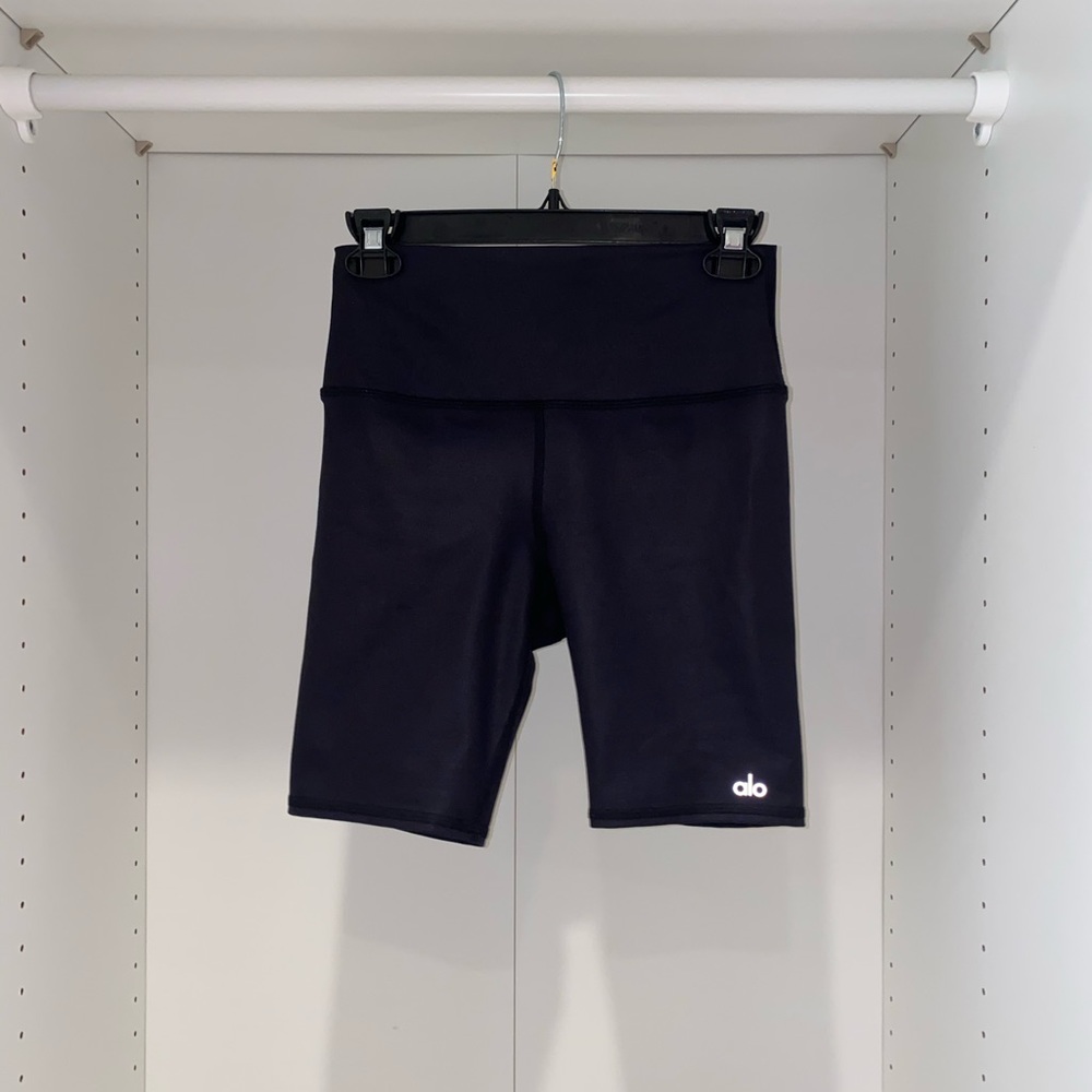 Black High-Waist Biker Short ALO